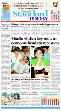 Portada de Manila Standard Today (Asia-Pacífico)