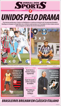 Portada de Jornal dos Sports (Brésil)