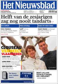 Portada de Het Nieuwsblad (Belgium)