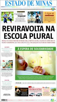 Portada de Jornal Estado de Minas (Brasil)