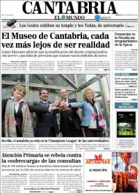 Portada de Cantabria - El Mundo (España)