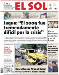 Portada de El Sol Diario (Argentine)
