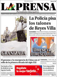 Portada de La Prensa (Bolivie)
