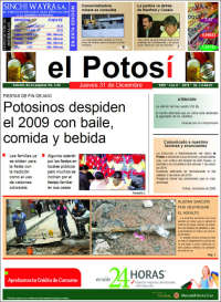 Portada de Diario de Potosí (Bolivie)