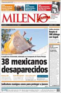 Portada de Milenio (México)