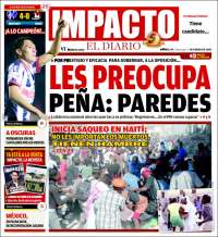Portada de Impacto El Diario (México)