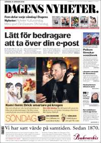 Portada de Dagens Nyheter (Suède)