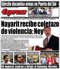 Portada de Periódico Express (Mexique)