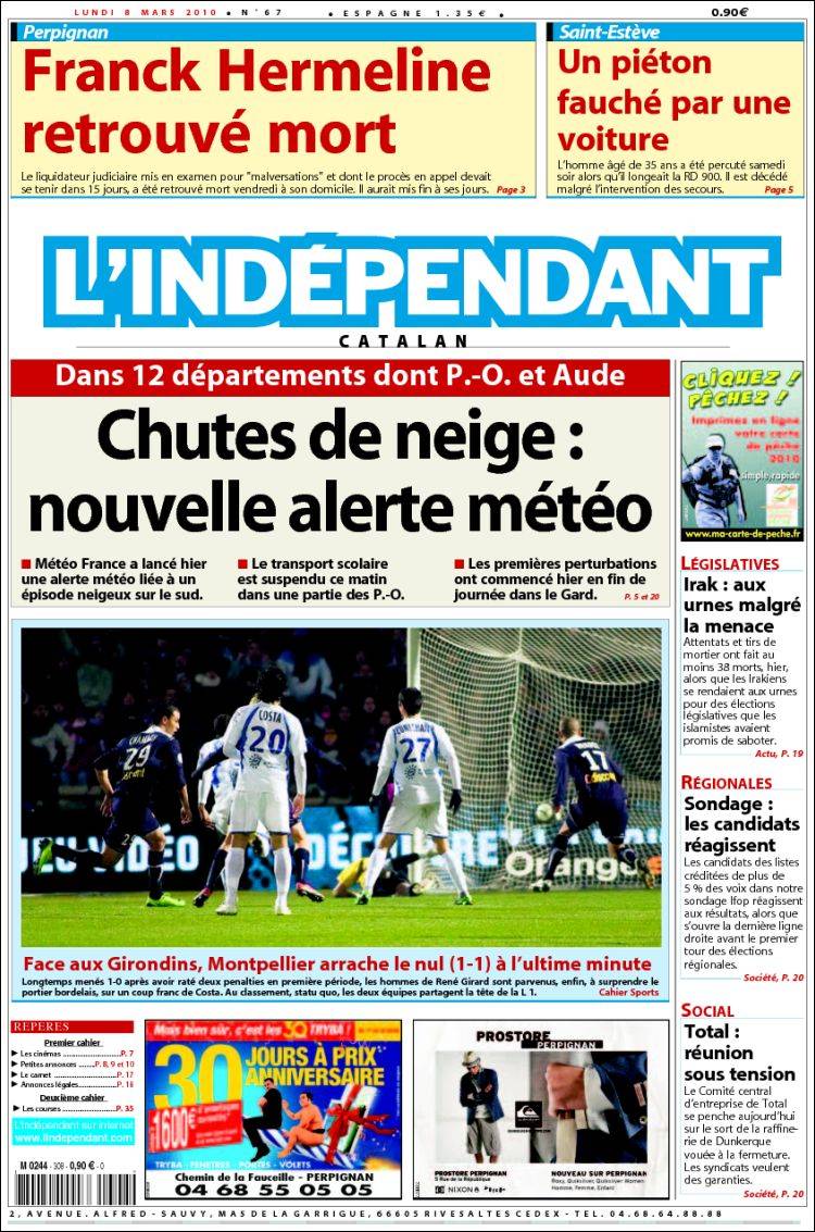 INDEPENDANT - Edition Pyrénées Orientales