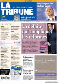 Portada de La Tribune (Francia)
