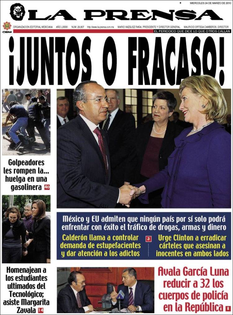 Portada de La Prensa (México)