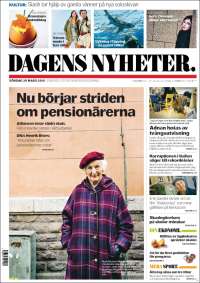 Portada de Dagens Nyheter (Sweden)