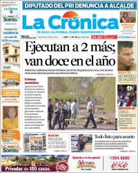 Portada de La Crónica de Baja California (Mexique)