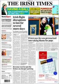 Portada de Irish Times (Irlande)