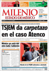 Portada de Milenio - Estado de México (Mexico)