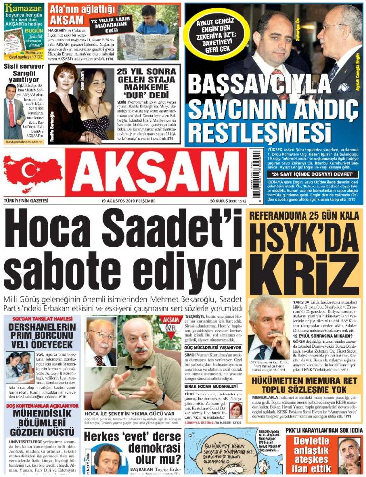 La portada de Aksam