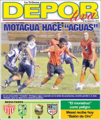 Portada de La Tribuna Deportiva (Honduras)