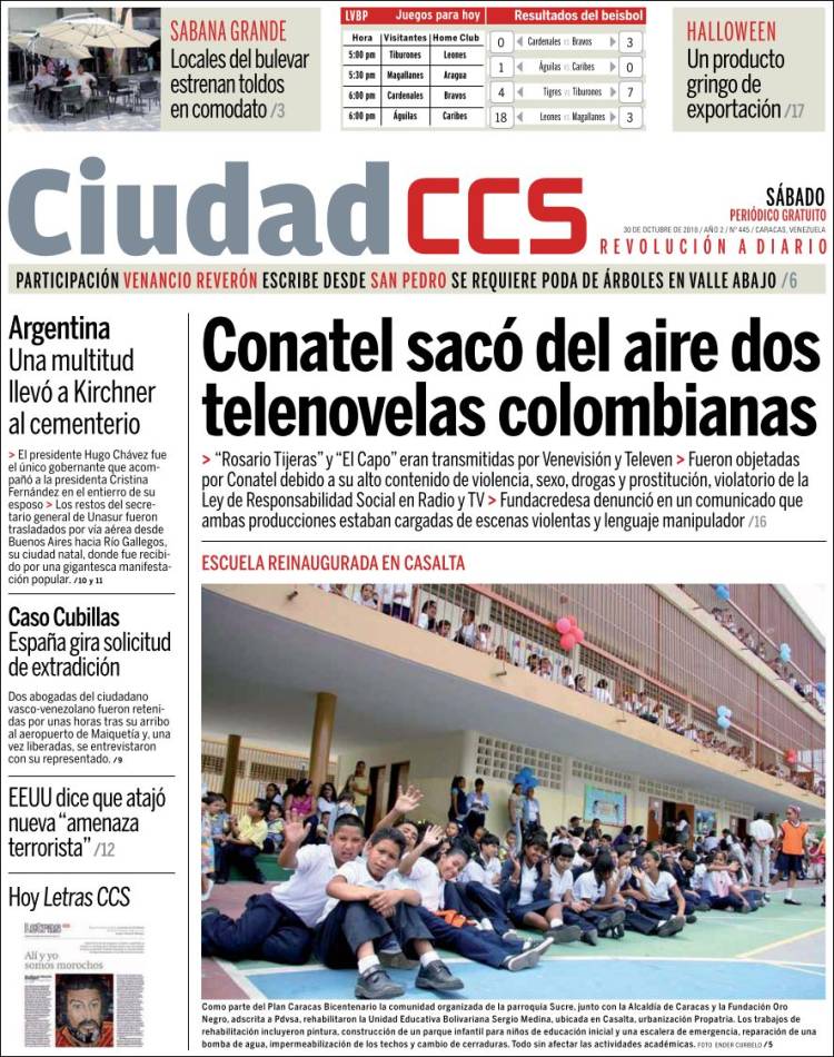 Portada de Ciudad CCS (Venezuela)