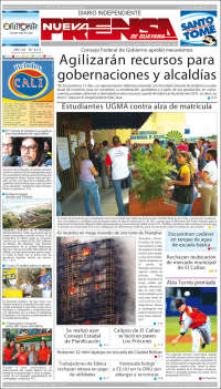 Portada de Nueva Prensa Guayana (Venezuela)