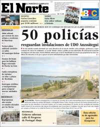 Portada de Diario el Norte (Venezuela)