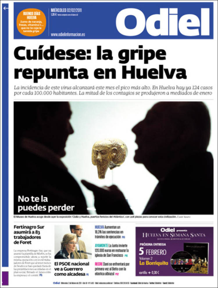 Portada de Odiel Información de Huelva (España)