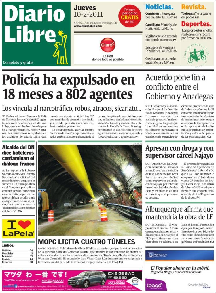 Portada de Diario Libre (Dominican Rep.)