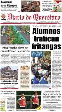 Portada de Diario de Querétaro (Mexico)
