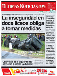 Portada de Últimas Noticias (Uruguay)