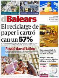 Portada de Diari Balears (España)