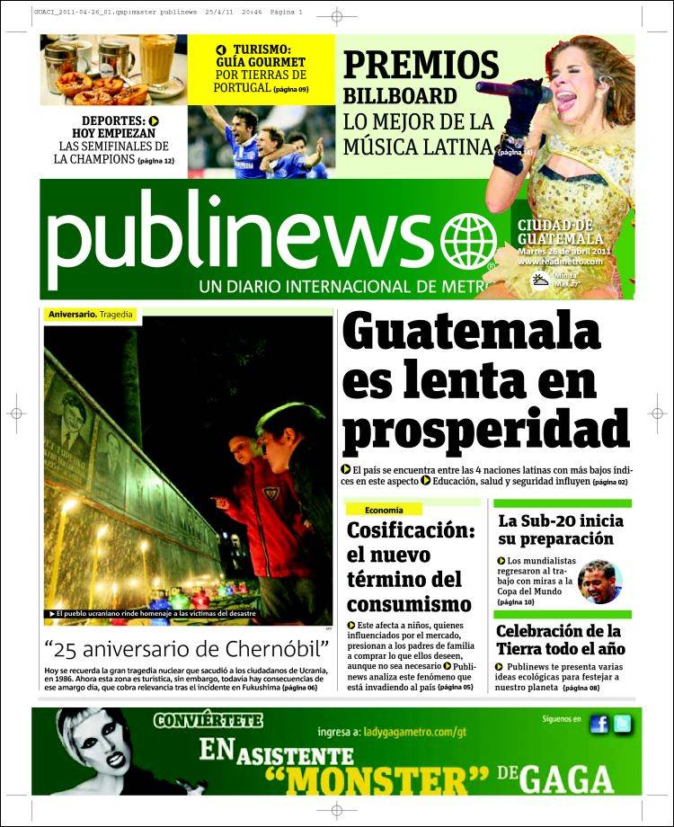 Portada de Publinews (Guatemala)