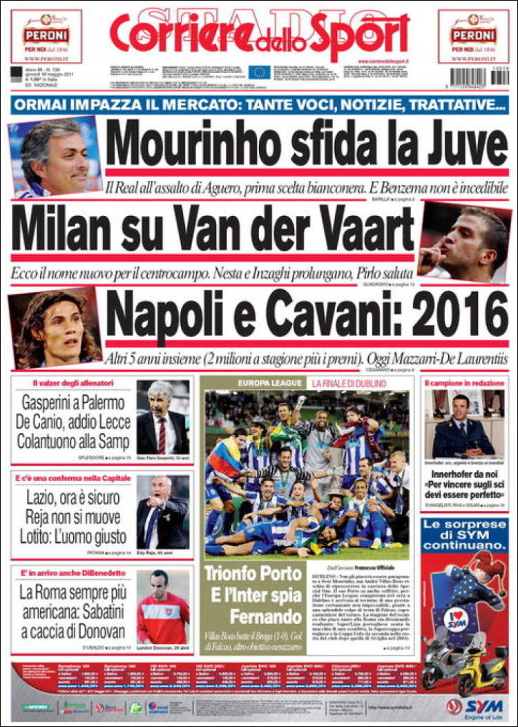 Portada de Corriere dello Sport (Italy)