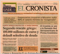 Portada de El Cronista Comercial (Argentina)