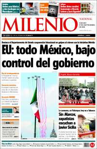 Portada de Milenio (Mexique)