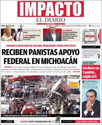 Portada de Impacto El Diario (Mexico)