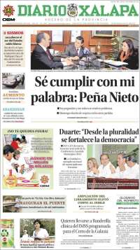 Portada de Diario de Xalapa (México)