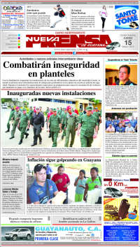 Portada de Nueva Prensa Guayana (Venezuela)