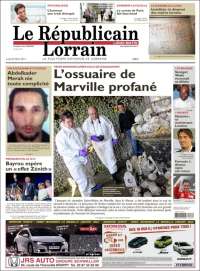 Portada de Le Republicain Lorrain (Francia)