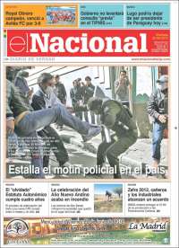 Portada de El Nacional (Bolivia)
