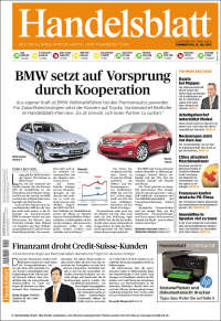 Portada de Handelsblatt (Germany)