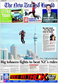 Portada de The New Zealand Herald (Nueva Zelanda)