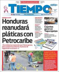 Portada de Tiempo (Honduras)