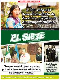 Portada de El Sie7e de Chiapas (México)