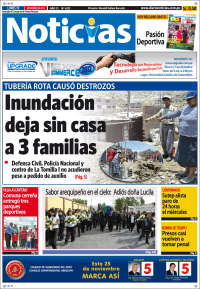 Portada de Diario Noticias (Pérou)