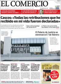 Portada de El Comercio - Gijón (España)