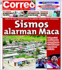 Portada de Diario Correo - Arequipa (Pérou)