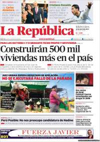 Portada Diario La Republica Peru Hoy