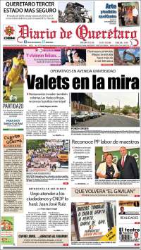 Portada de Diario de Querétaro (México)