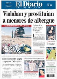 Portada de El Diario de Chihuahua (México)