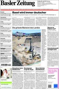 Portada de Basler Zeitung (Suisse)