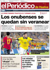 Portada de El Periódico de Huelva (Espagne)